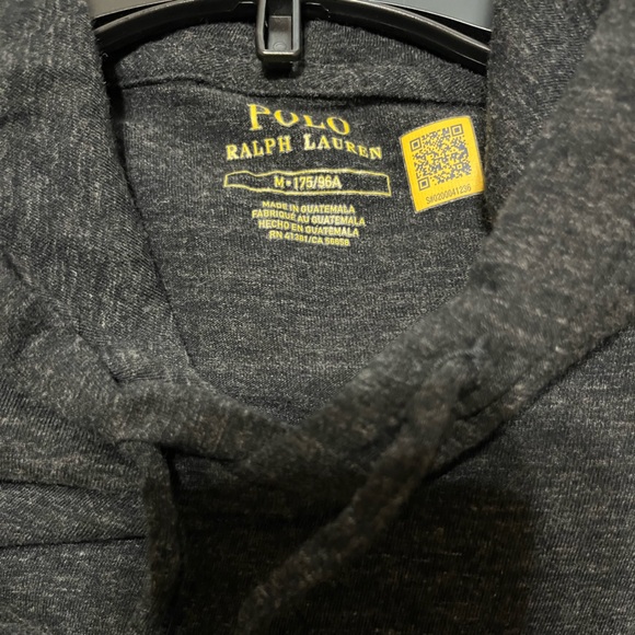 Polo by Ralph Lauren Men's Charcoal Hoodie - Picture 3 of 3